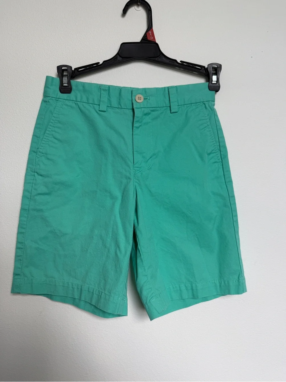 Vineyard Vines Boys Sz 8 Mint Green Flat Front Shorts